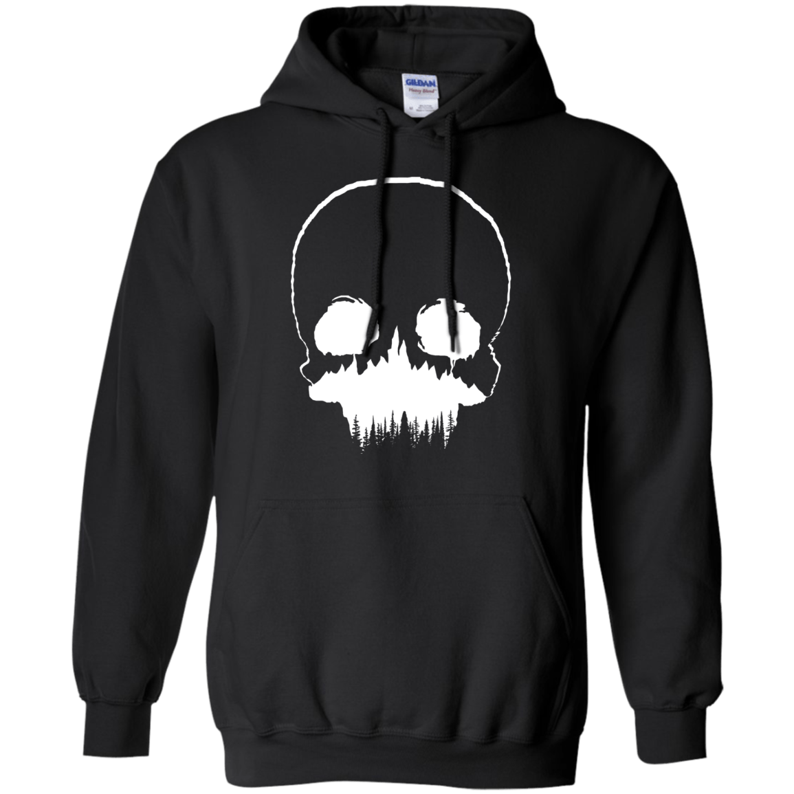 Sweatshirts Black / S Skull Forest Pullover Hoodie