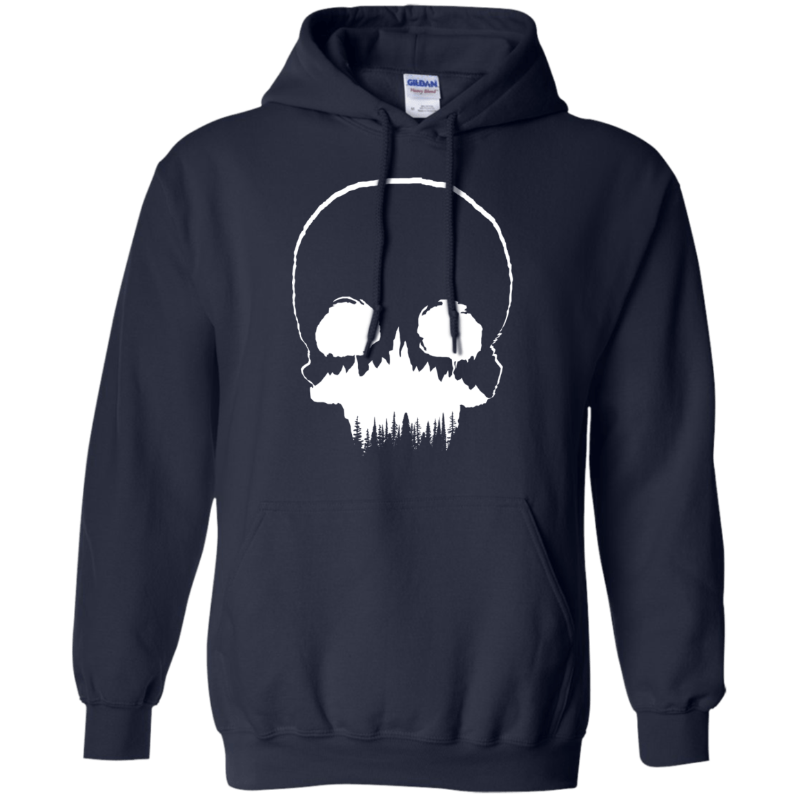 Sweatshirts Navy / S Skull Forest Pullover Hoodie