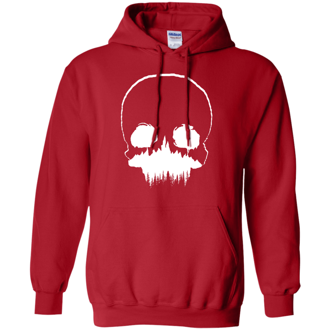 Sweatshirts Red / S Skull Forest Pullover Hoodie
