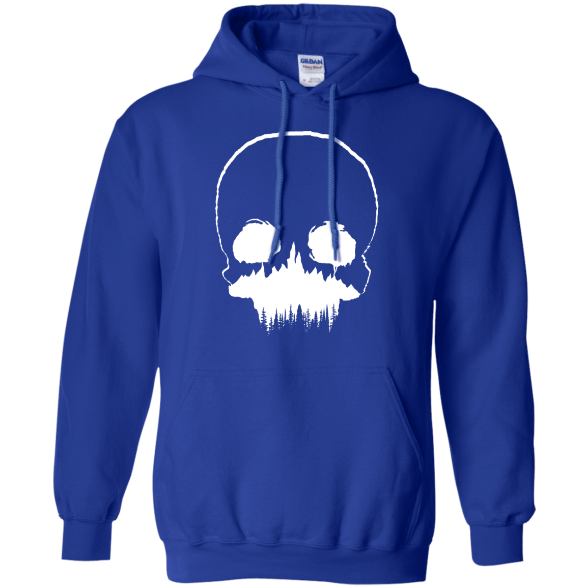 Sweatshirts Royal / S Skull Forest Pullover Hoodie