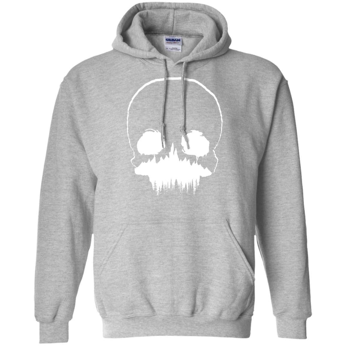 Sweatshirts Sport Grey / S Skull Forest Pullover Hoodie