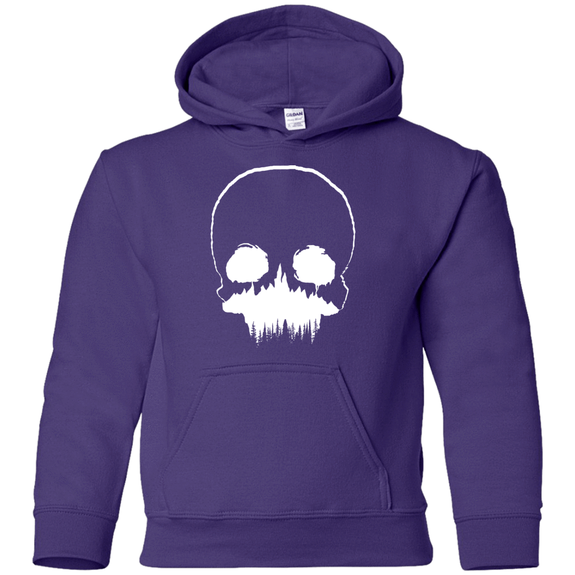 Sweatshirts Purple / YS Skull Forest Youth Hoodie