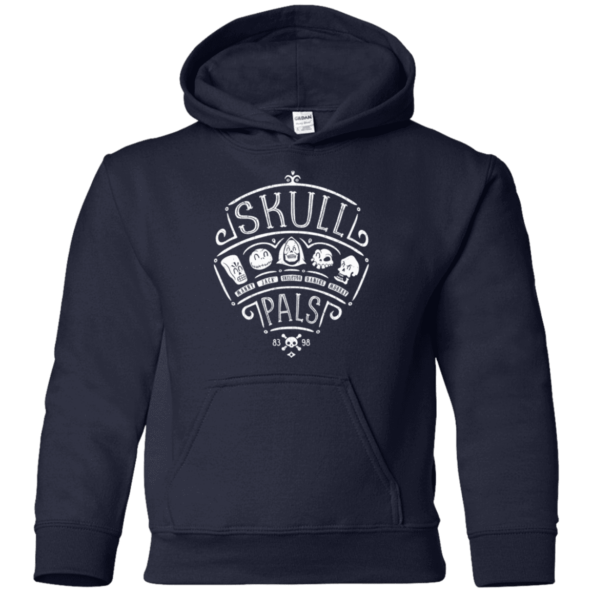 Sweatshirts Navy / YS Skull Pals Youth Hoodie