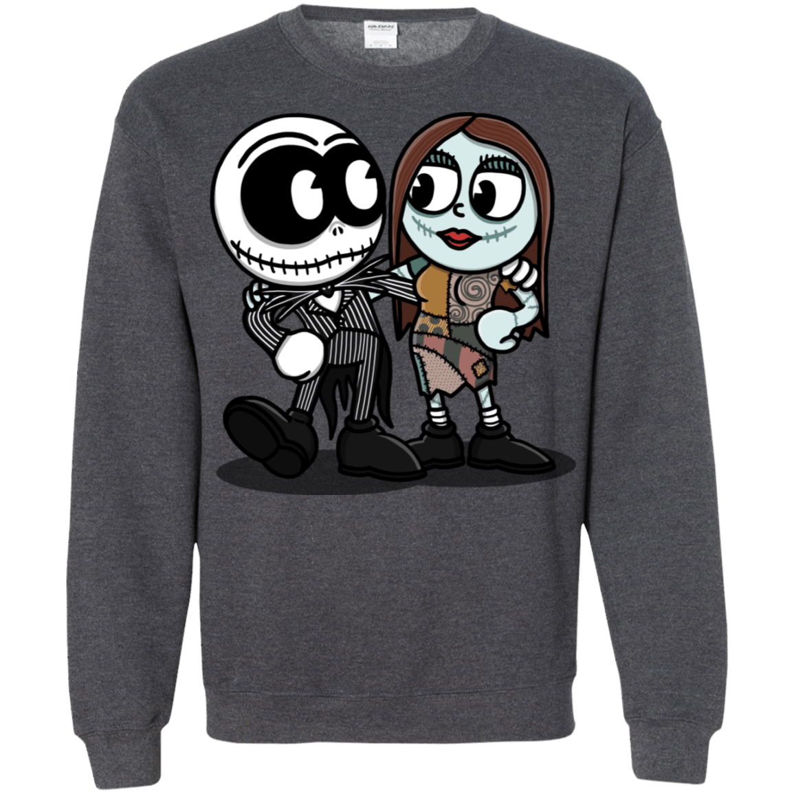 Sweatshirts Dark Heather / S Skullhead Crewneck Sweatshirt