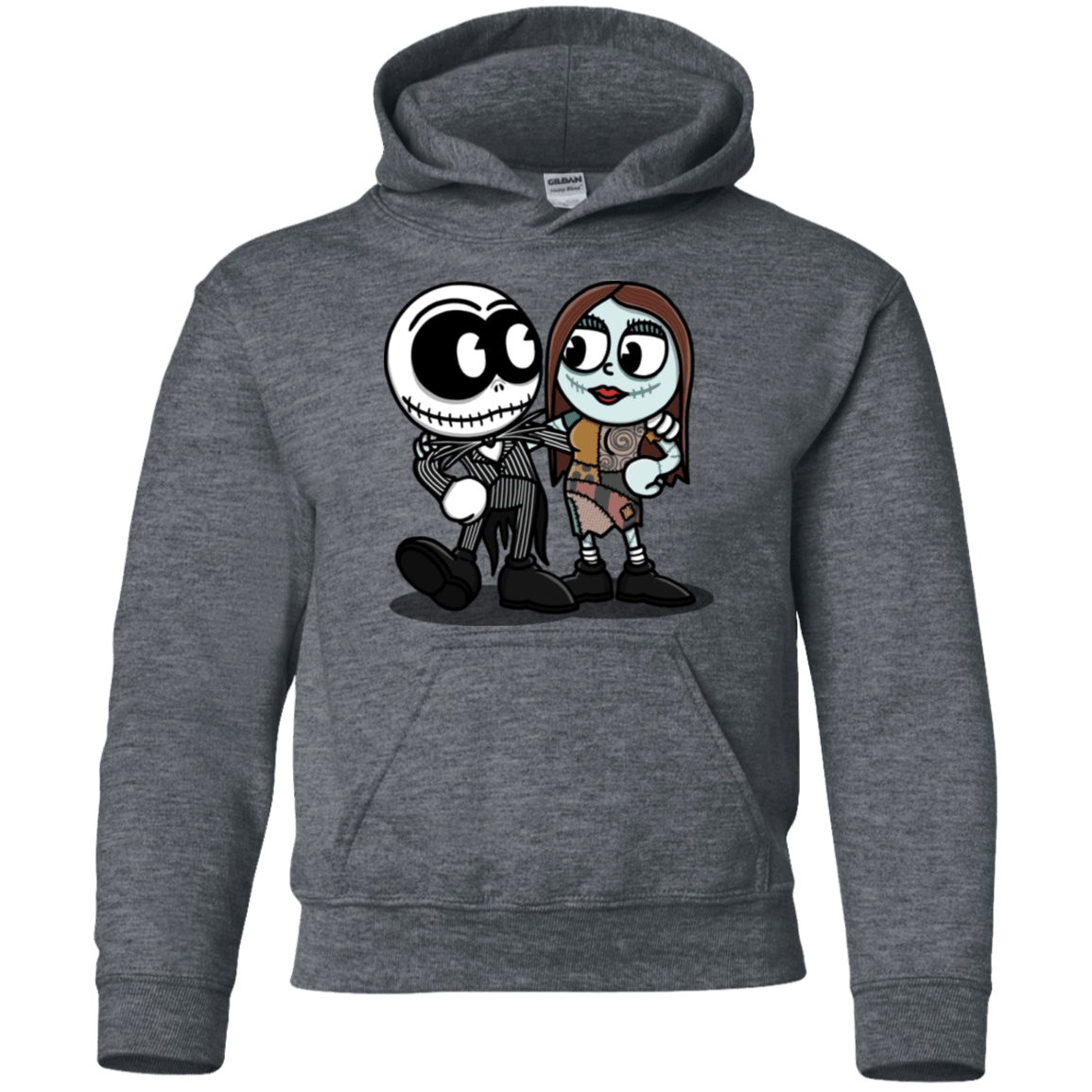 Sweatshirts Dark Heather / YS Skullhead Youth Hoodie