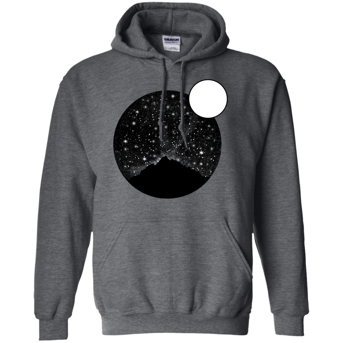 Sweatshirts Dark Heather / S Sky Full of Stars Pullover Hoodie