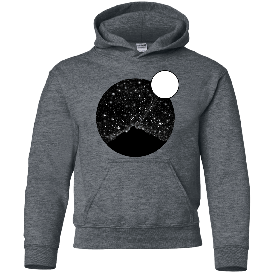 Sweatshirts Dark Heather / YS Sky Full of Stars Youth Hoodie