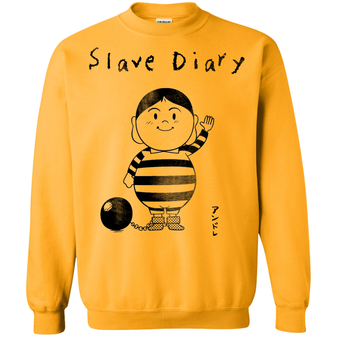 Sweatshirts Gold / S Slave Diary Crewneck Sweatshirt