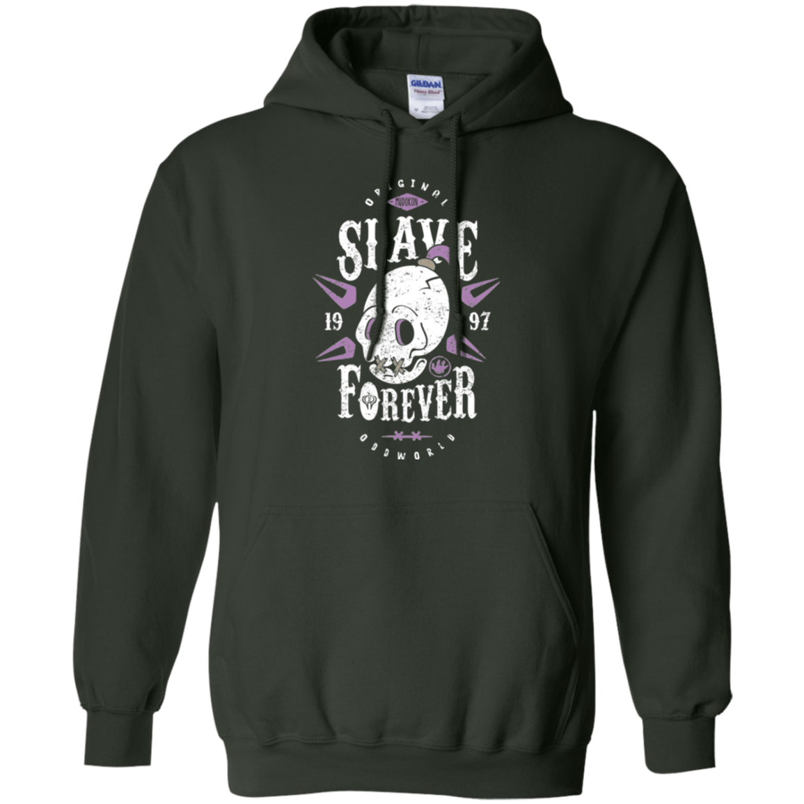 Sweatshirts Forest Green / Small Slave Forever Pullover Hoodie