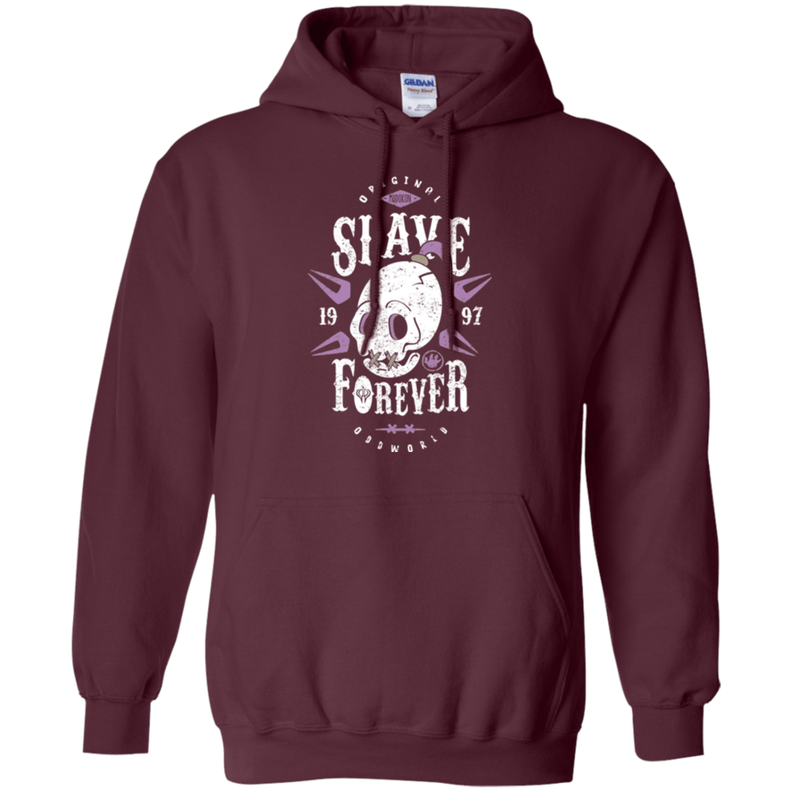 Sweatshirts Maroon / Small Slave Forever Pullover Hoodie