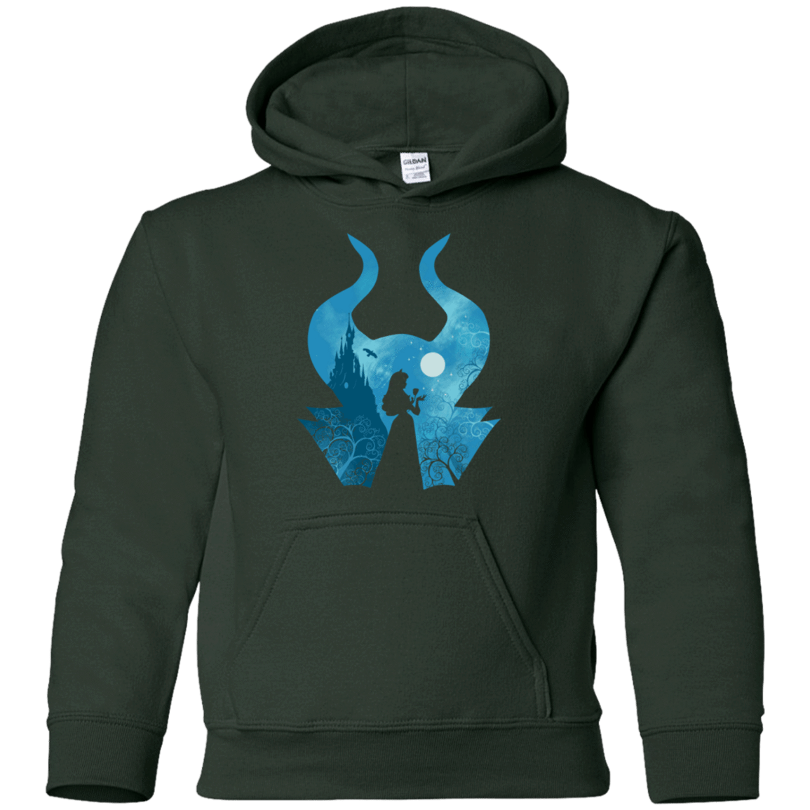 Sweatshirts Forest Green / YS Sleeping Portrait Youth Hoodie