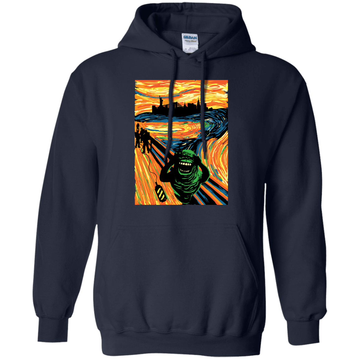 Sweatshirts Navy / S Slimer's Scream Pullover Hoodie