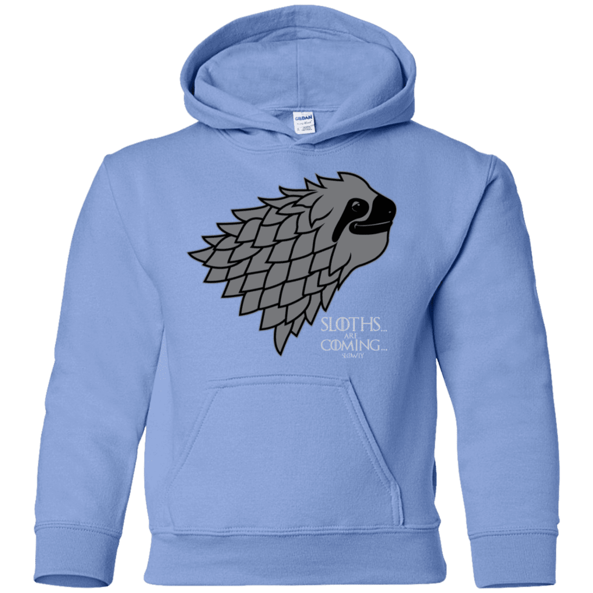 Sweatshirts Carolina Blue / YS Sloths.. are.. co.. Youth Hoodie