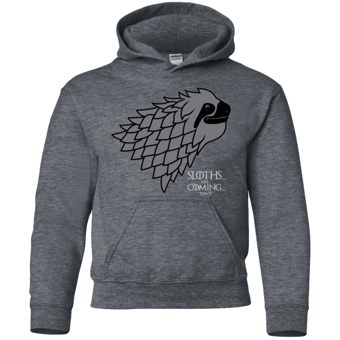 Sweatshirts Dark Heather / YS Sloths.. are.. co.. Youth Hoodie