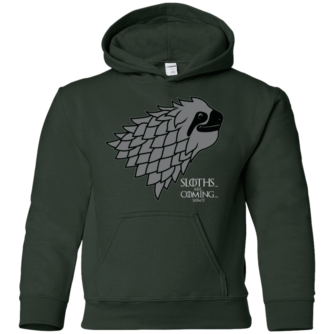Sweatshirts Forest Green / YS Sloths.. are.. co.. Youth Hoodie