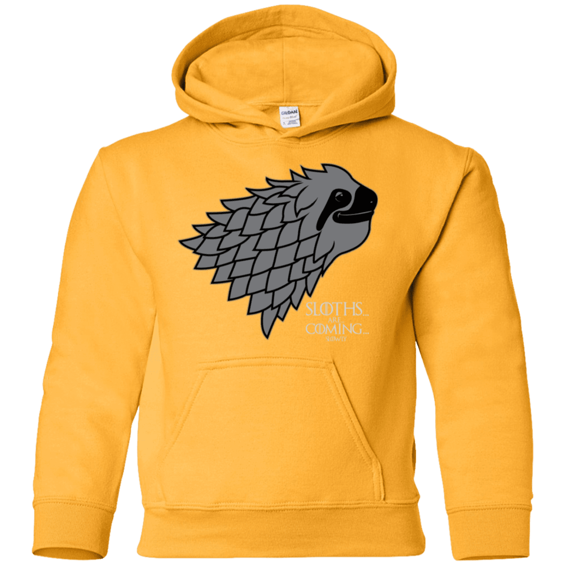 Sweatshirts Gold / YS Sloths.. are.. co.. Youth Hoodie