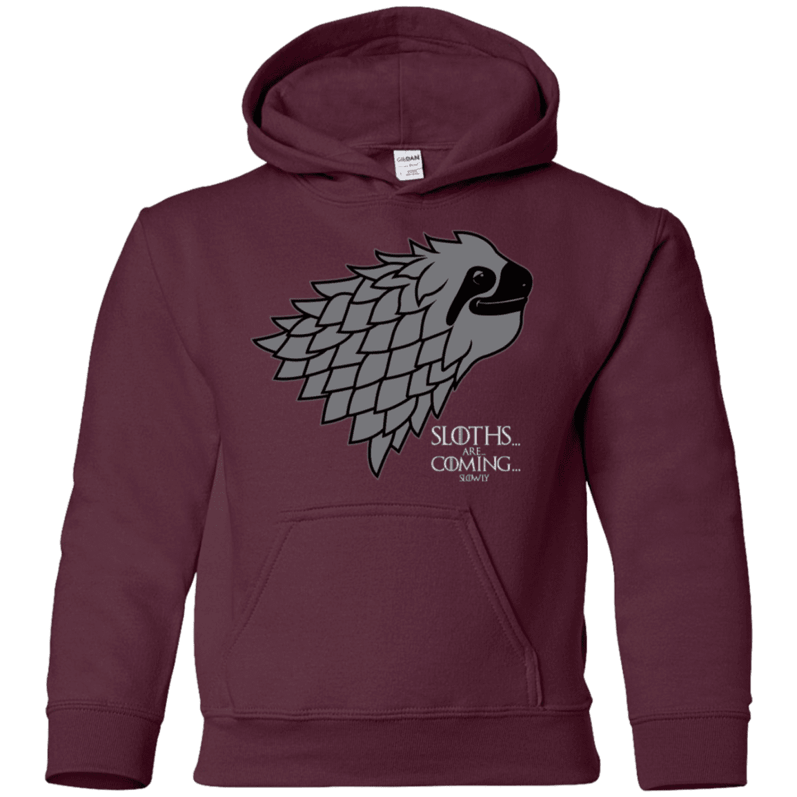 Sweatshirts Maroon / YS Sloths.. are.. co.. Youth Hoodie