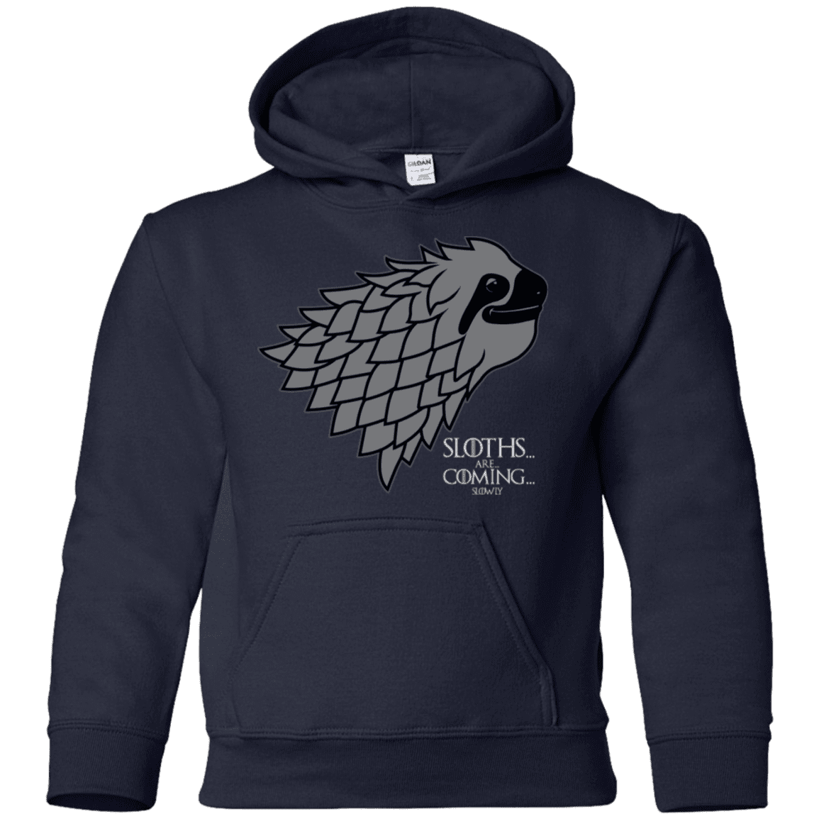 Sweatshirts Navy / YS Sloths.. are.. co.. Youth Hoodie