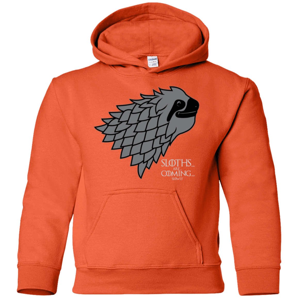 Sweatshirts Orange / YS Sloths.. are.. co.. Youth Hoodie