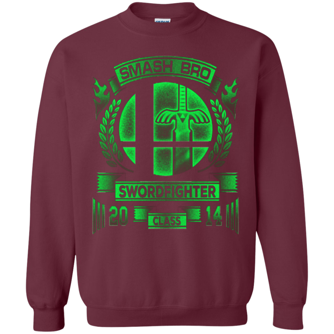 Sweatshirts Maroon / Small Smash bros Swordfighter Crewneck Sweatshirt