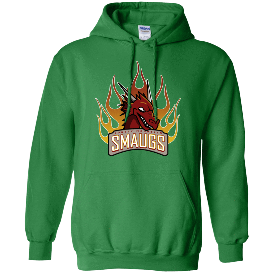 Sweatshirts Irish Green / Small Smaugs Pullover Hoodie