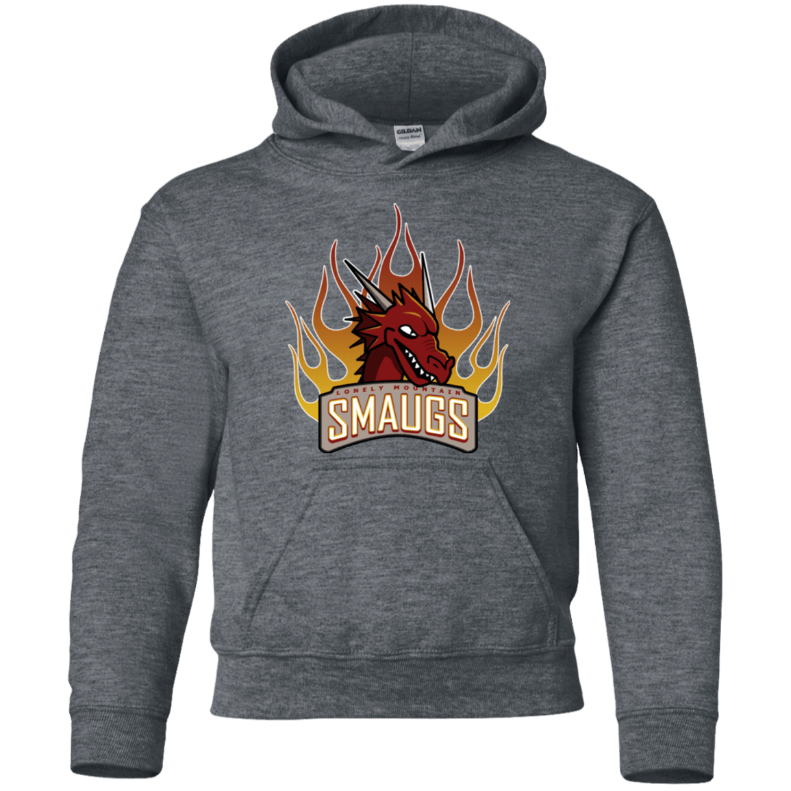 Sweatshirts Dark Heather / YS Smaugs Youth Hoodie