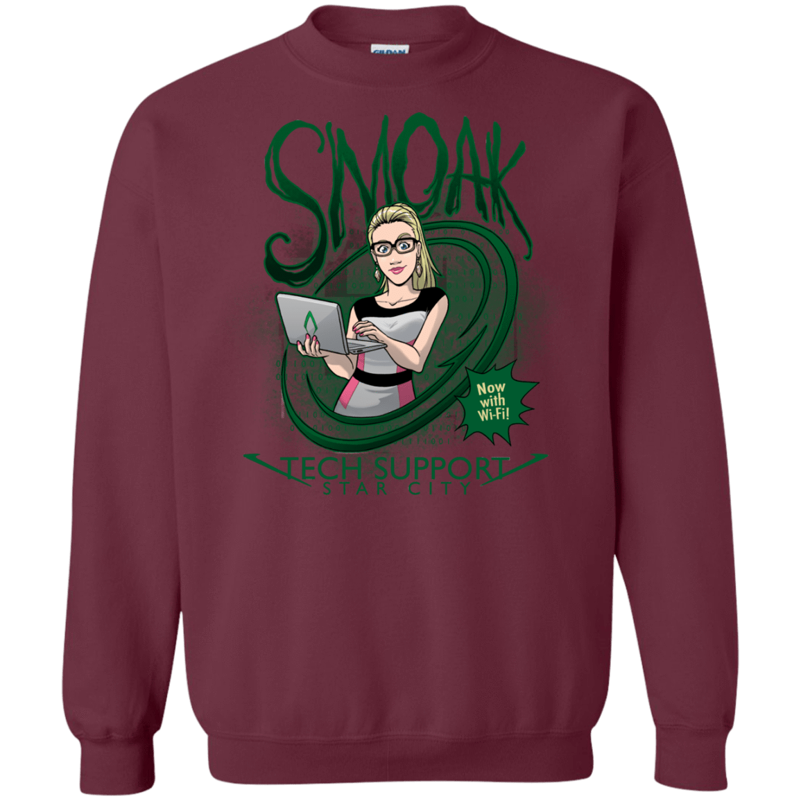 Sweatshirts Maroon / S Smoak Crewneck Sweatshirt