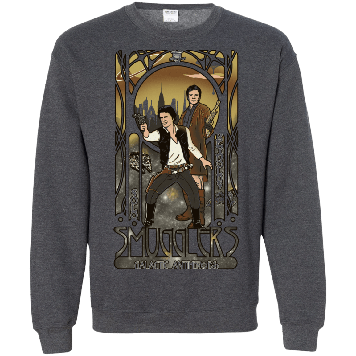 Sweatshirts Dark Heather / Small Smugglers, Inc Crewneck Sweatshirt