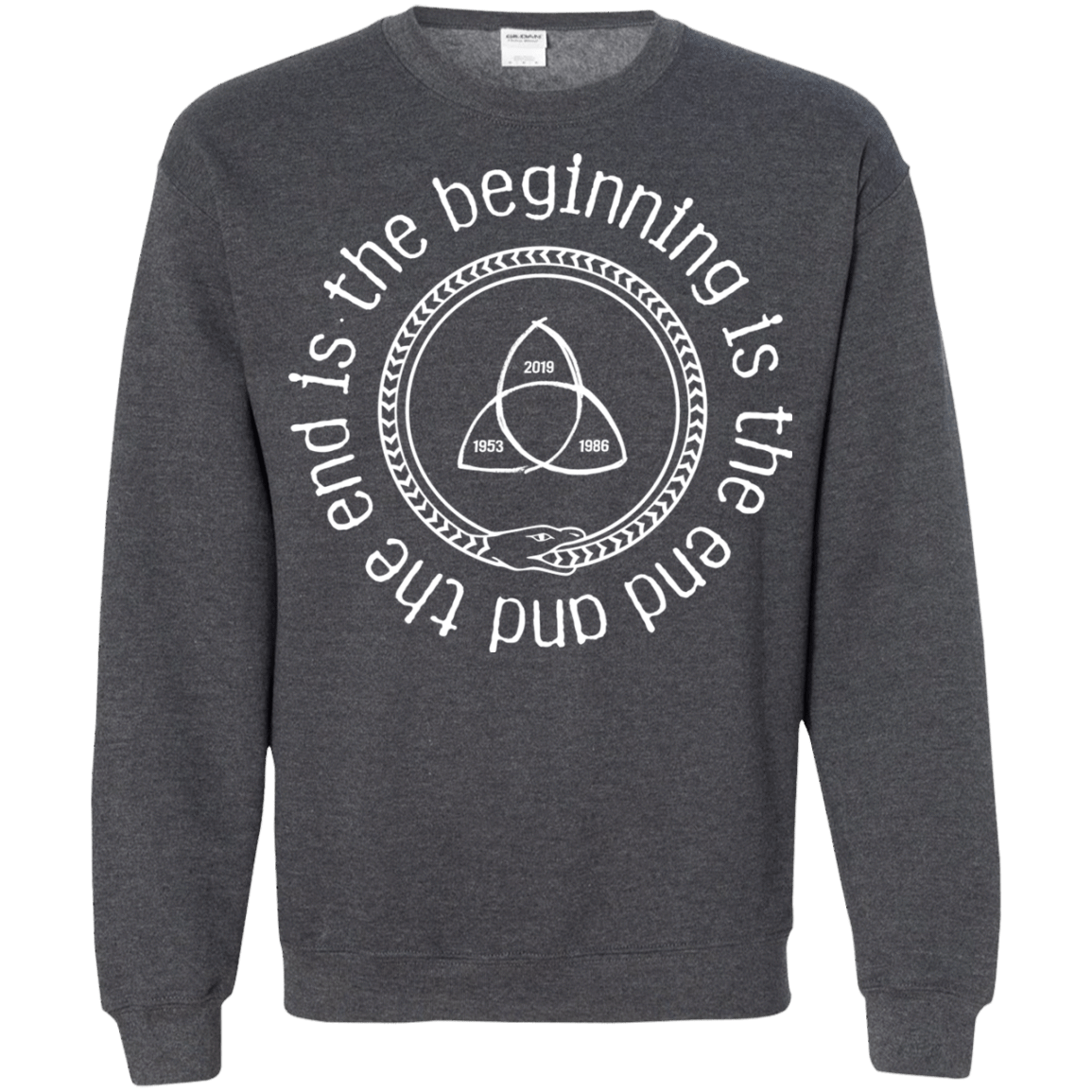 Sweatshirts Dark Heather / Small Snake Crewneck Sweatshirt