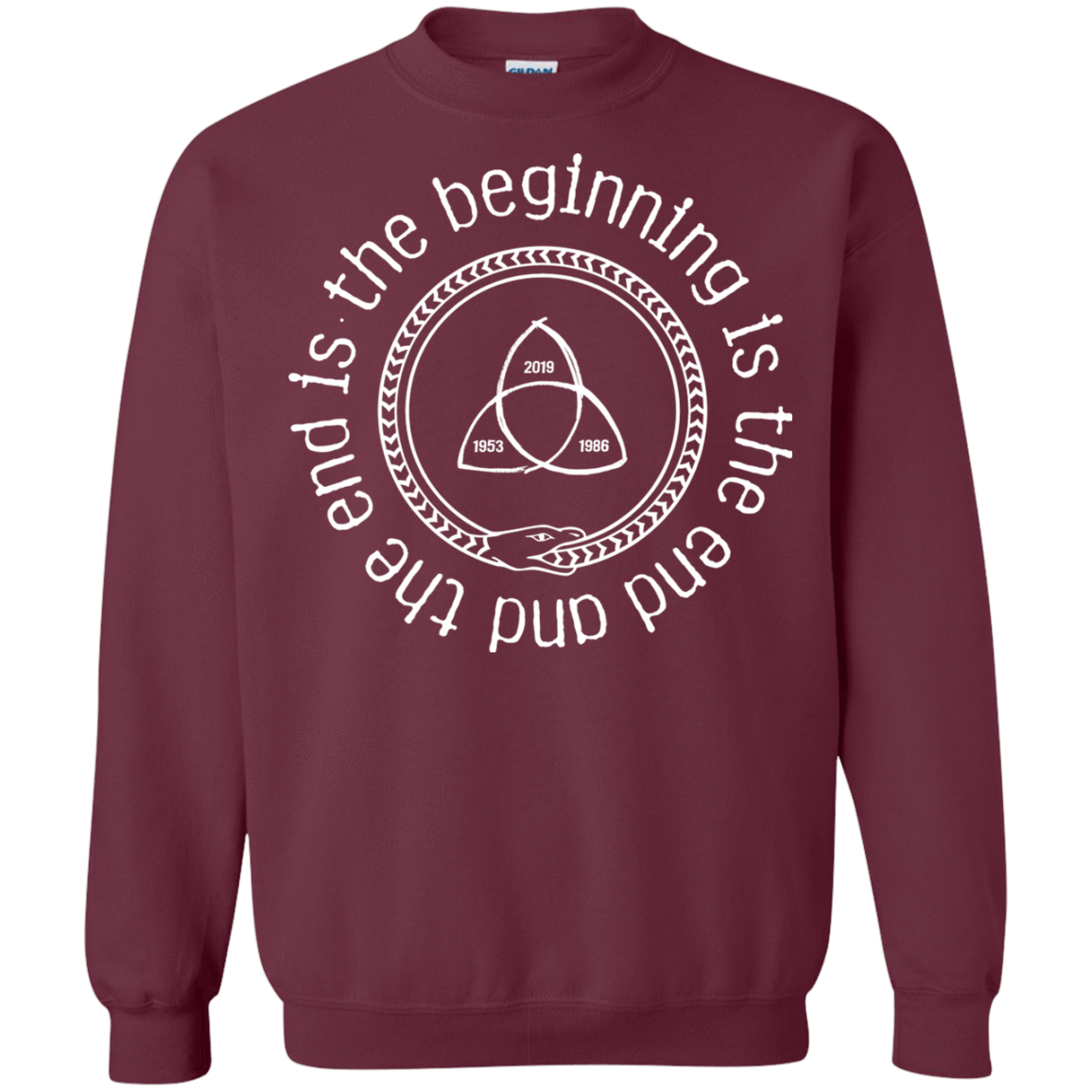 Sweatshirts Maroon / Small Snake Crewneck Sweatshirt