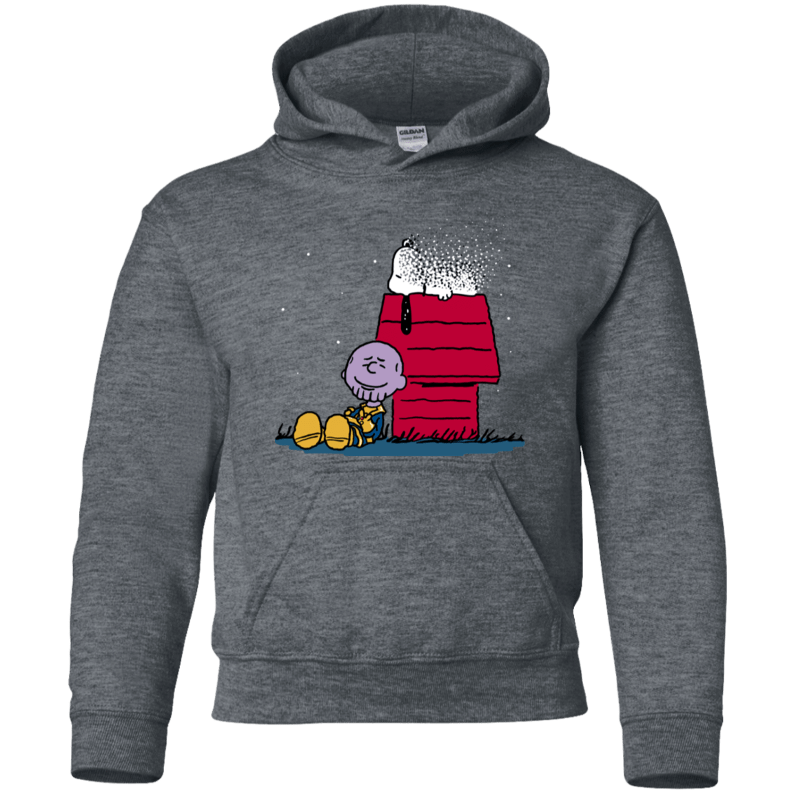 Sweatshirts Dark Heather / YS Snapy Youth Hoodie