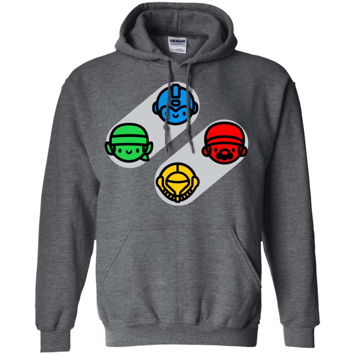 Sweatshirts Dark Heather / S SNES Pullover Hoodie