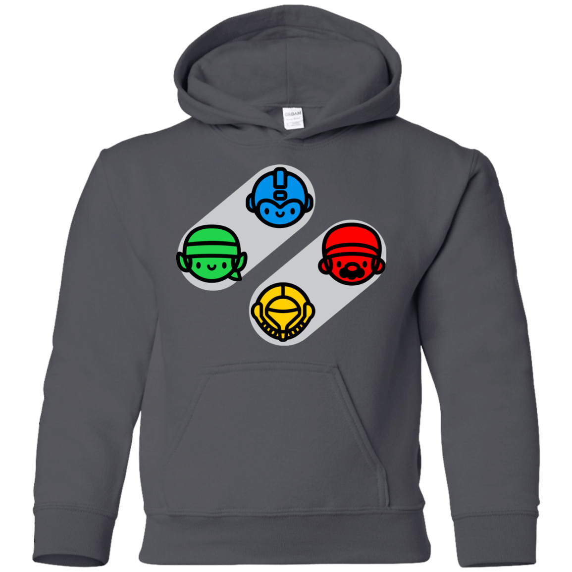 Sweatshirts Charcoal / YS SNES Youth Hoodie