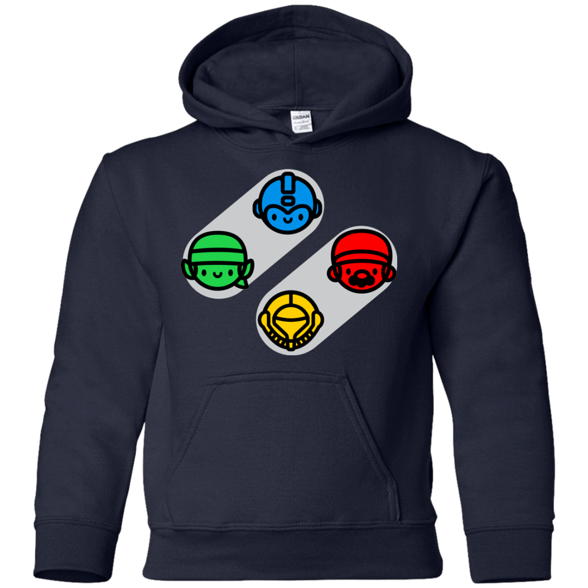 Sweatshirts Navy / YS SNES Youth Hoodie