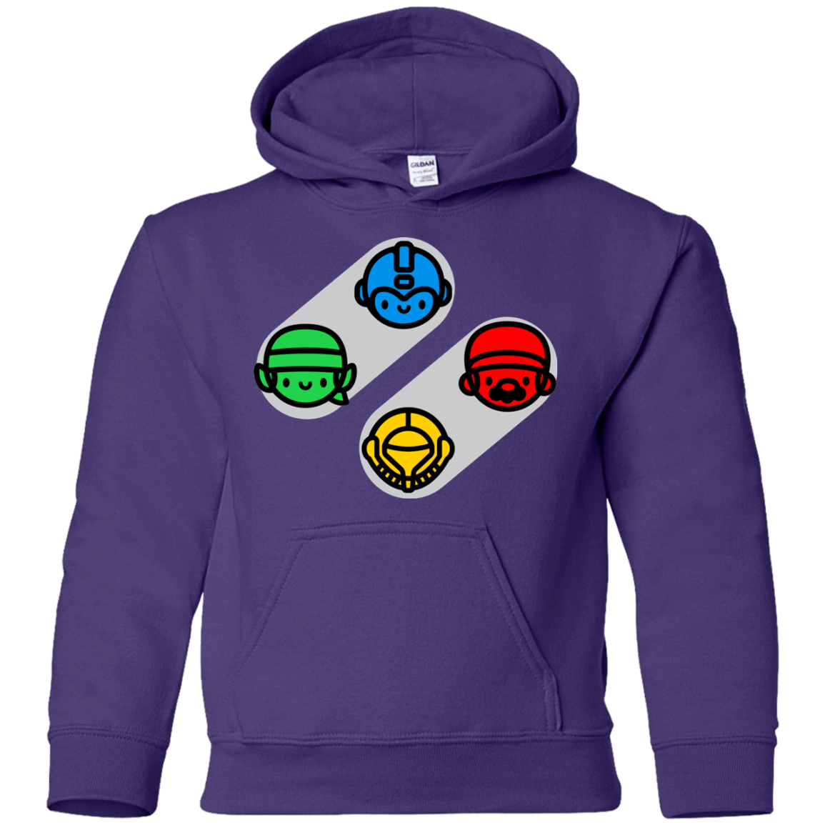 Sweatshirts Purple / YS SNES Youth Hoodie