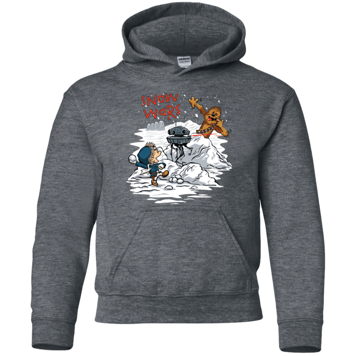 Sweatshirts Dark Heather / YS Snow Wars Youth Hoodie