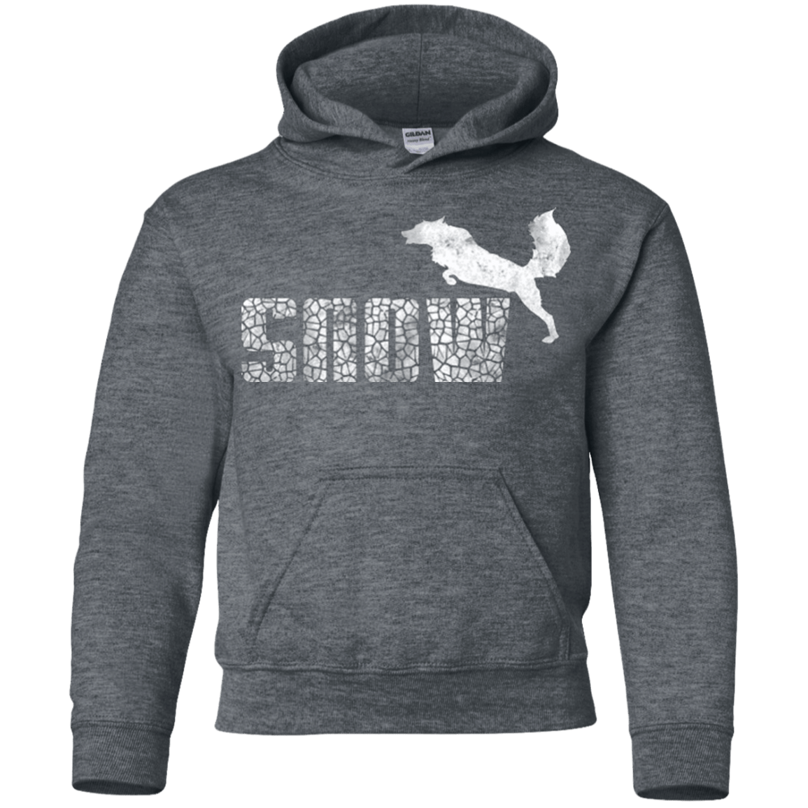 Sweatshirts Dark Heather / YS Snow Youth Hoodie