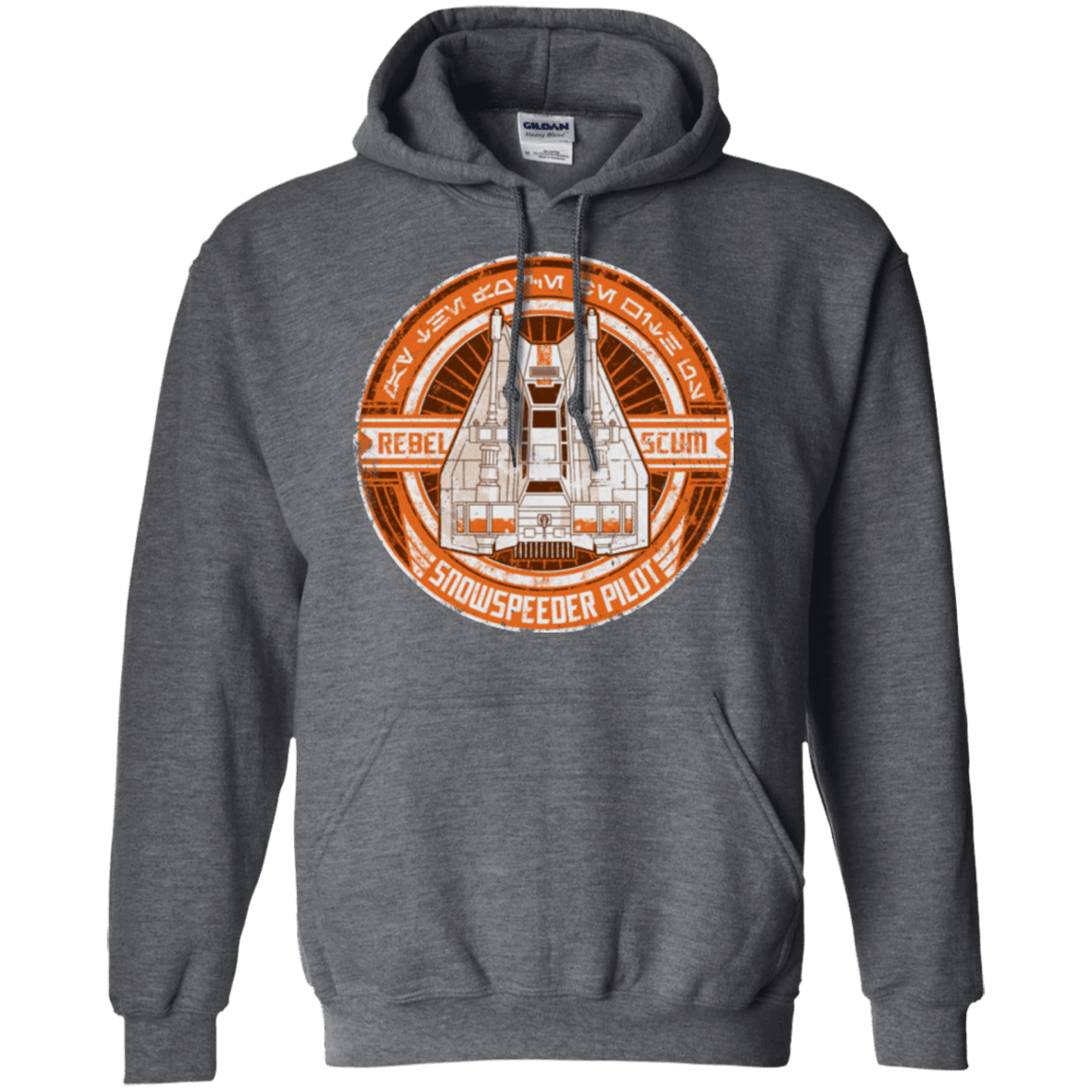 Sweatshirts Dark Heather / S Snowspeeder Scum Pullover Hoodie