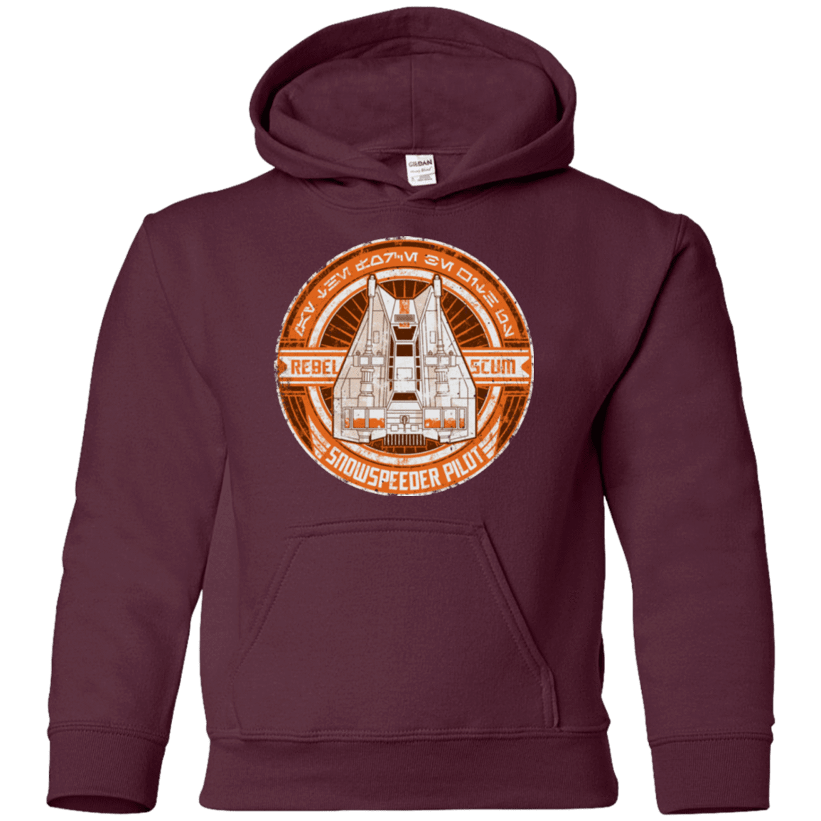 Sweatshirts Maroon / YS Snowspeeder Scum Youth Hoodie