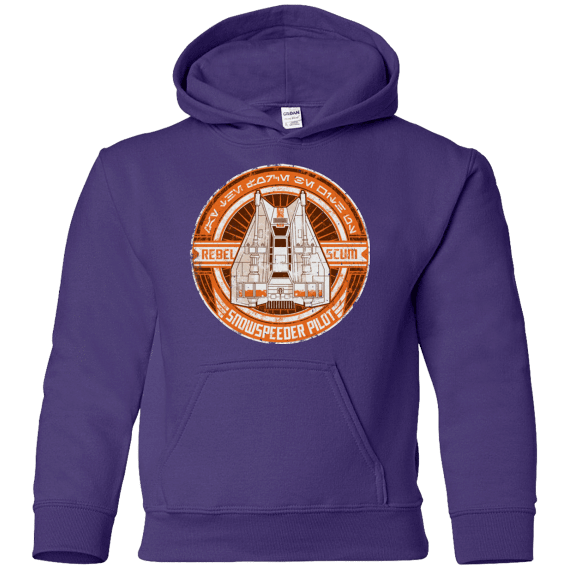 Sweatshirts Purple / YS Snowspeeder Scum Youth Hoodie