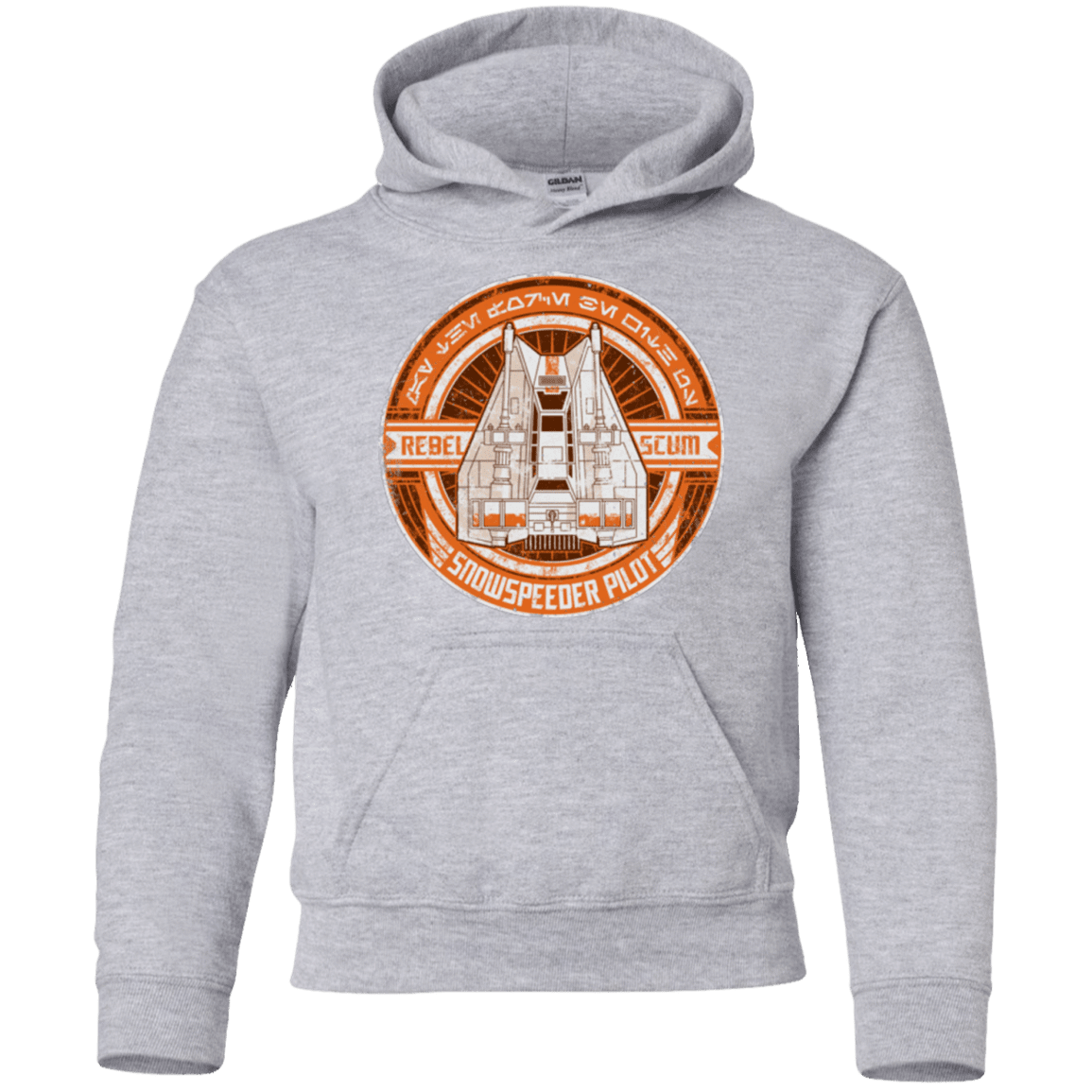Sweatshirts Sport Grey / YS Snowspeeder Scum Youth Hoodie