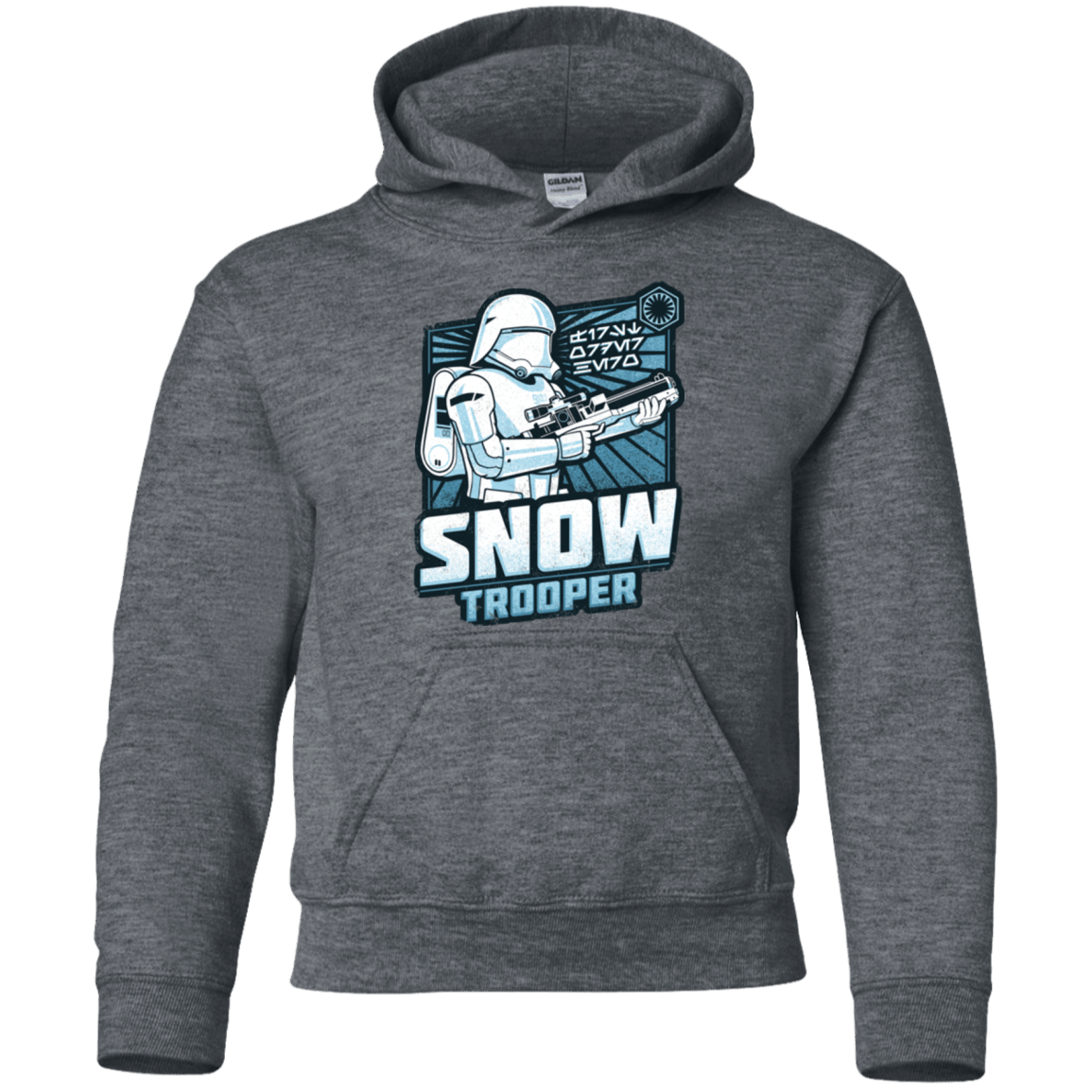 Sweatshirts Dark Heather / YS Snowtrooper Youth Hoodie