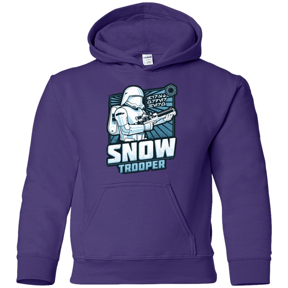 Sweatshirts Purple / YS Snowtrooper Youth Hoodie
