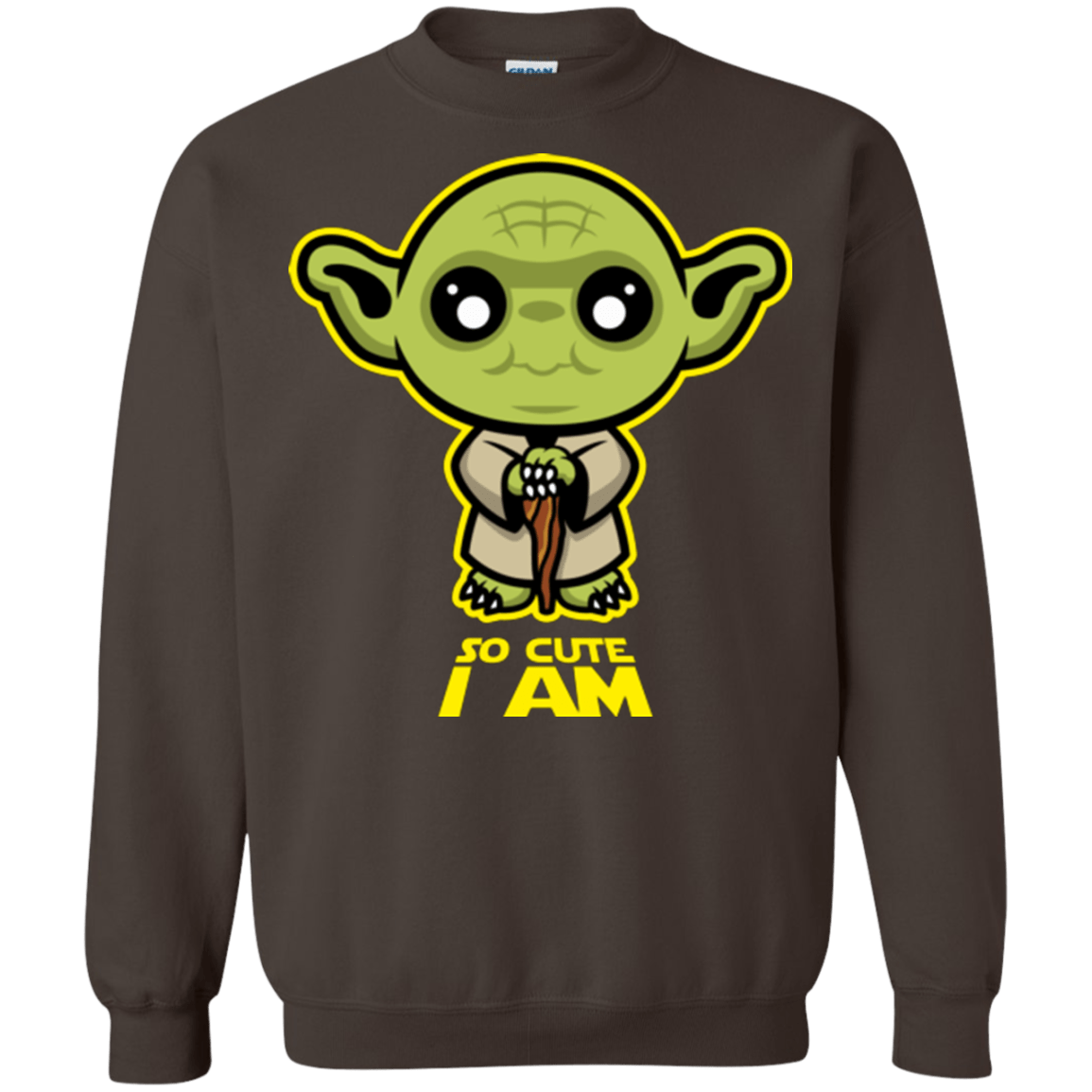 Sweatshirts Dark Chocolate / Small So Cute I Am Crewneck Sweatshirt