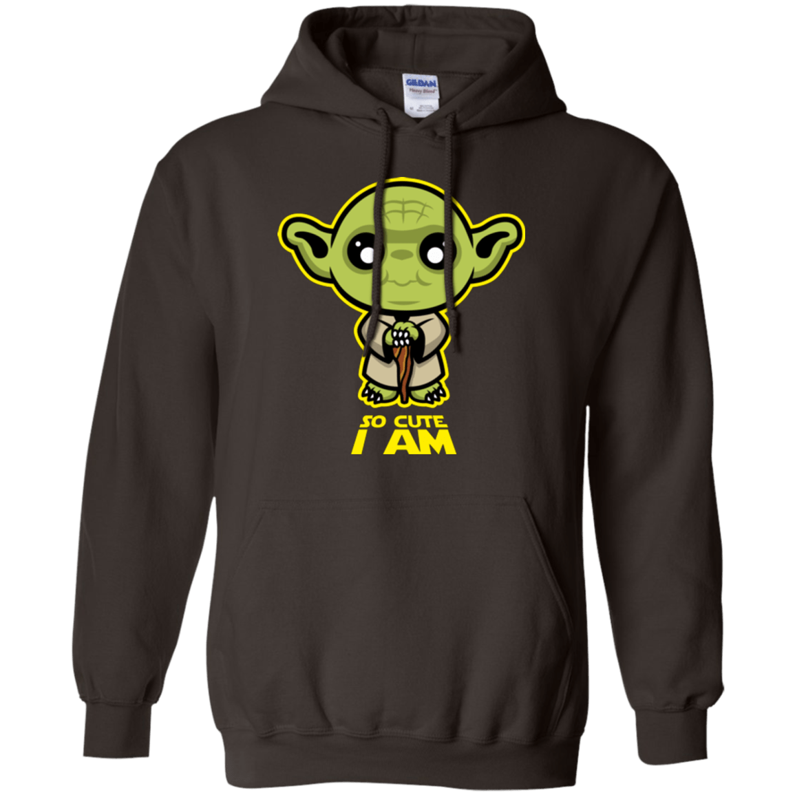 Sweatshirts Dark Chocolate / Small So Cute I Am Pullover Hoodie