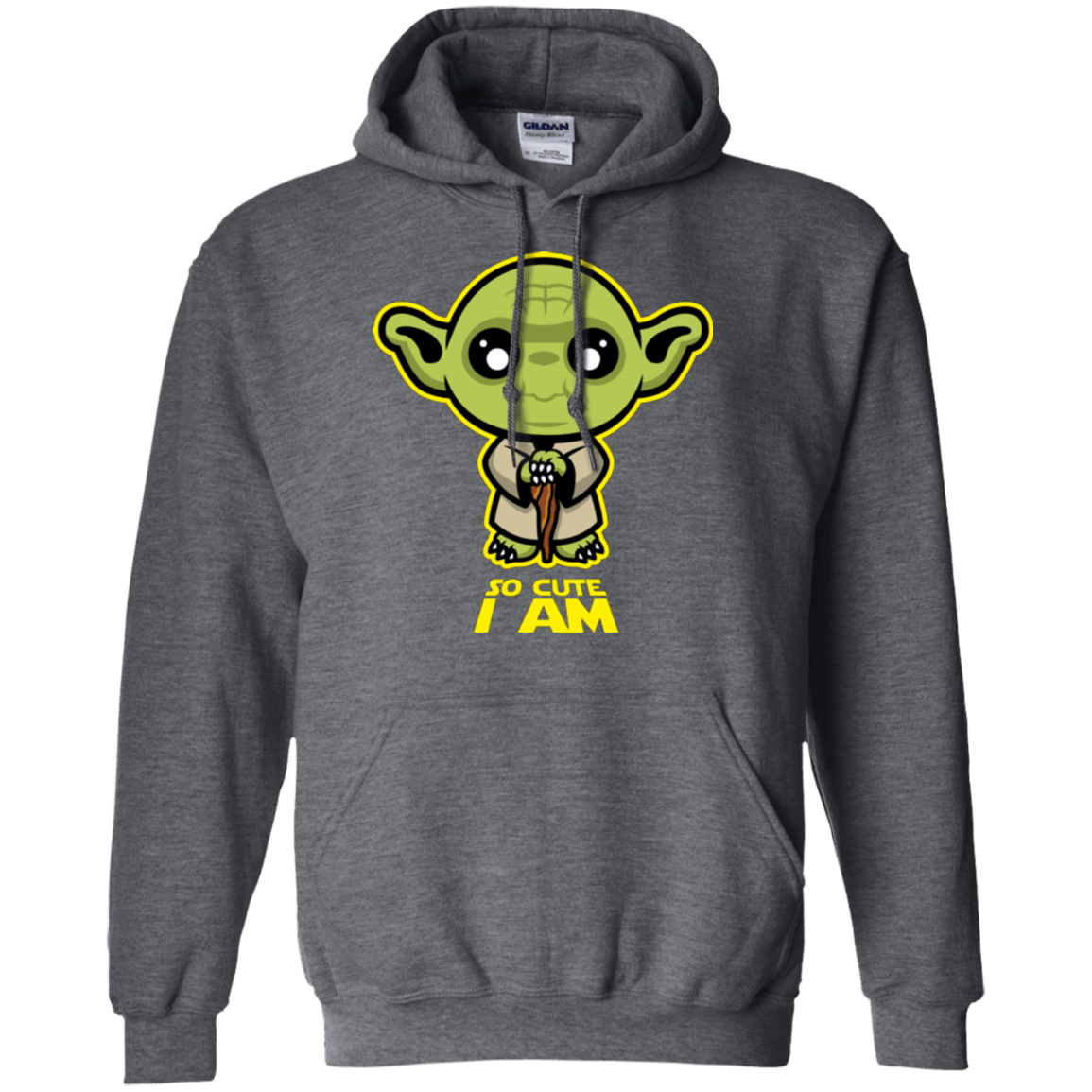 Sweatshirts Dark Heather / Small So Cute I Am Pullover Hoodie