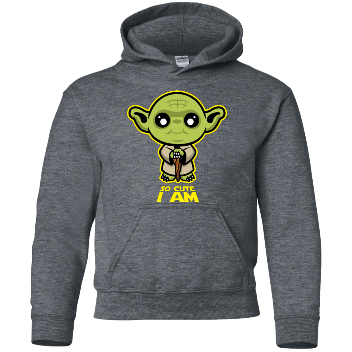 Sweatshirts Dark Heather / YS So Cute I Am Youth Hoodie