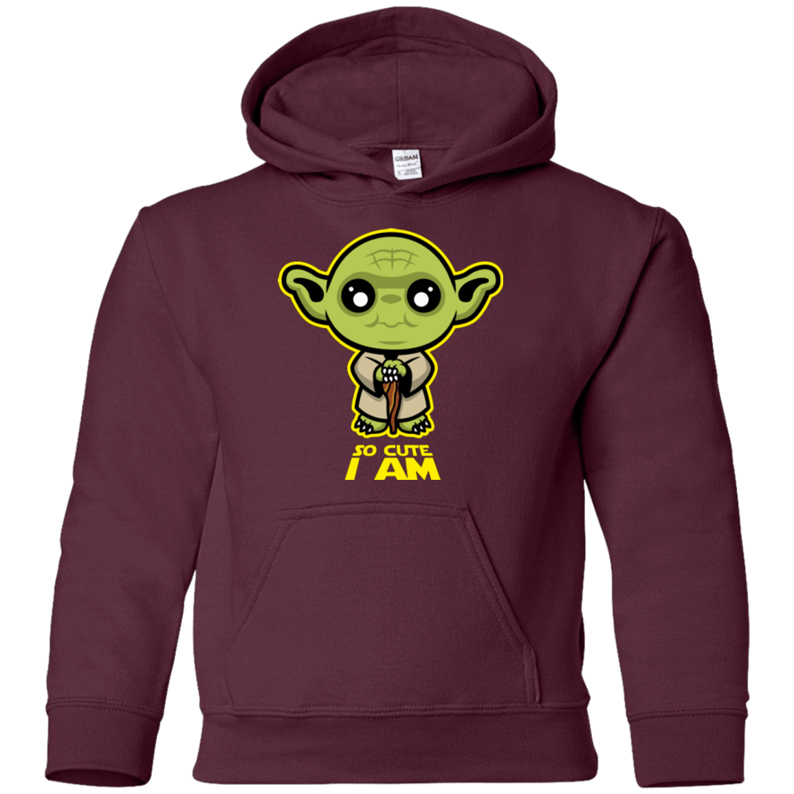 Sweatshirts Maroon / YS So Cute I Am Youth Hoodie