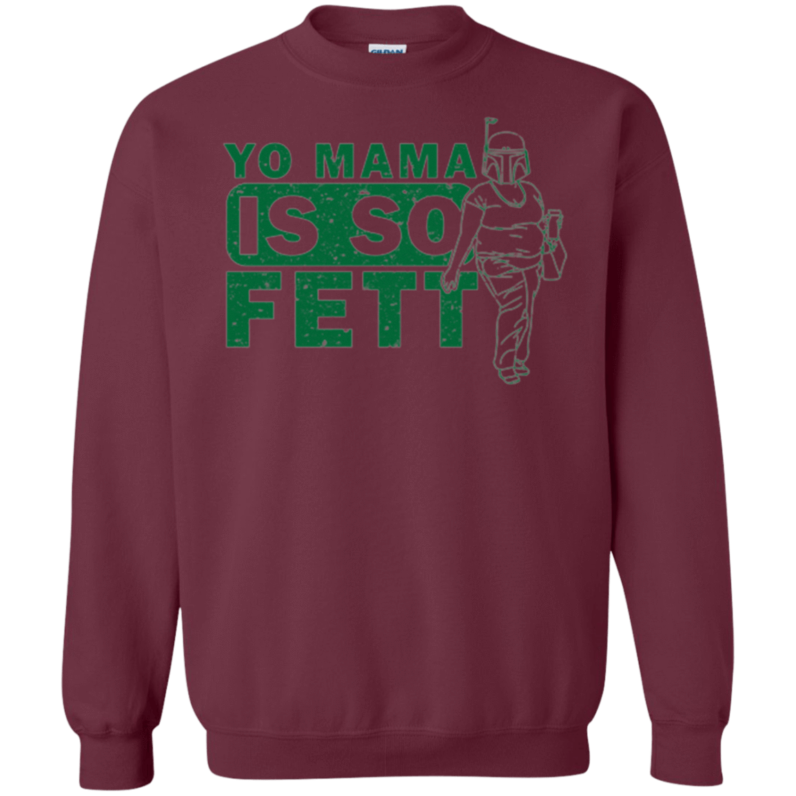 Sweatshirts Maroon / Small So Fett Crewneck Sweatshirt