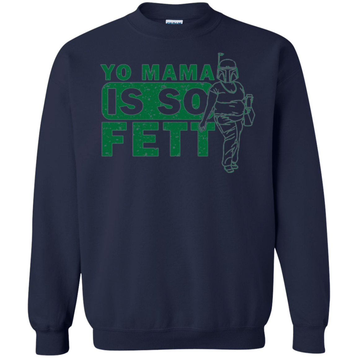 Sweatshirts Navy / Small So Fett Crewneck Sweatshirt
